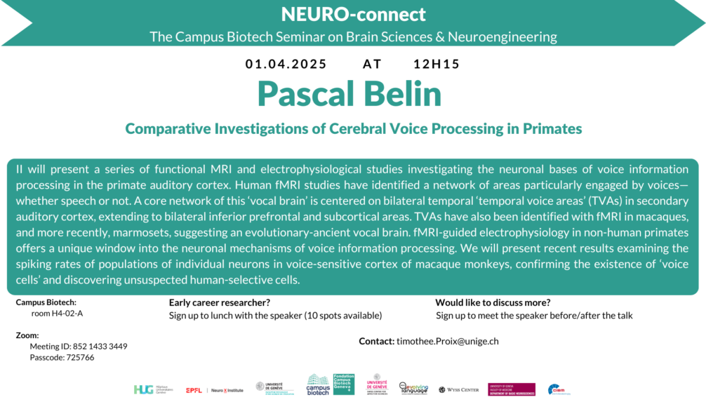 NEURO-CONNECT Tuesday Seminar