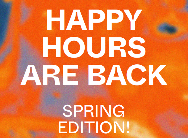 [SCBA] – Les Happy hours sont de retour – Edition de printemps !