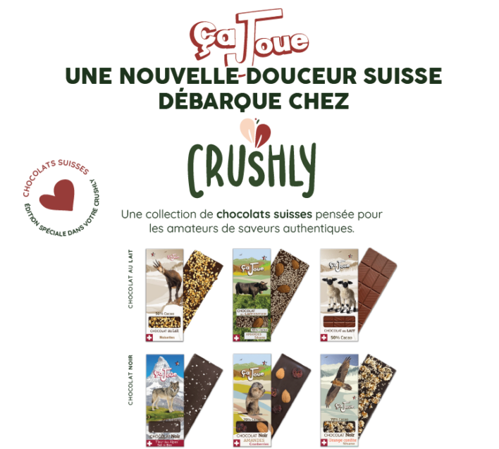 Ça joue – Swiss chocolates at Crushly