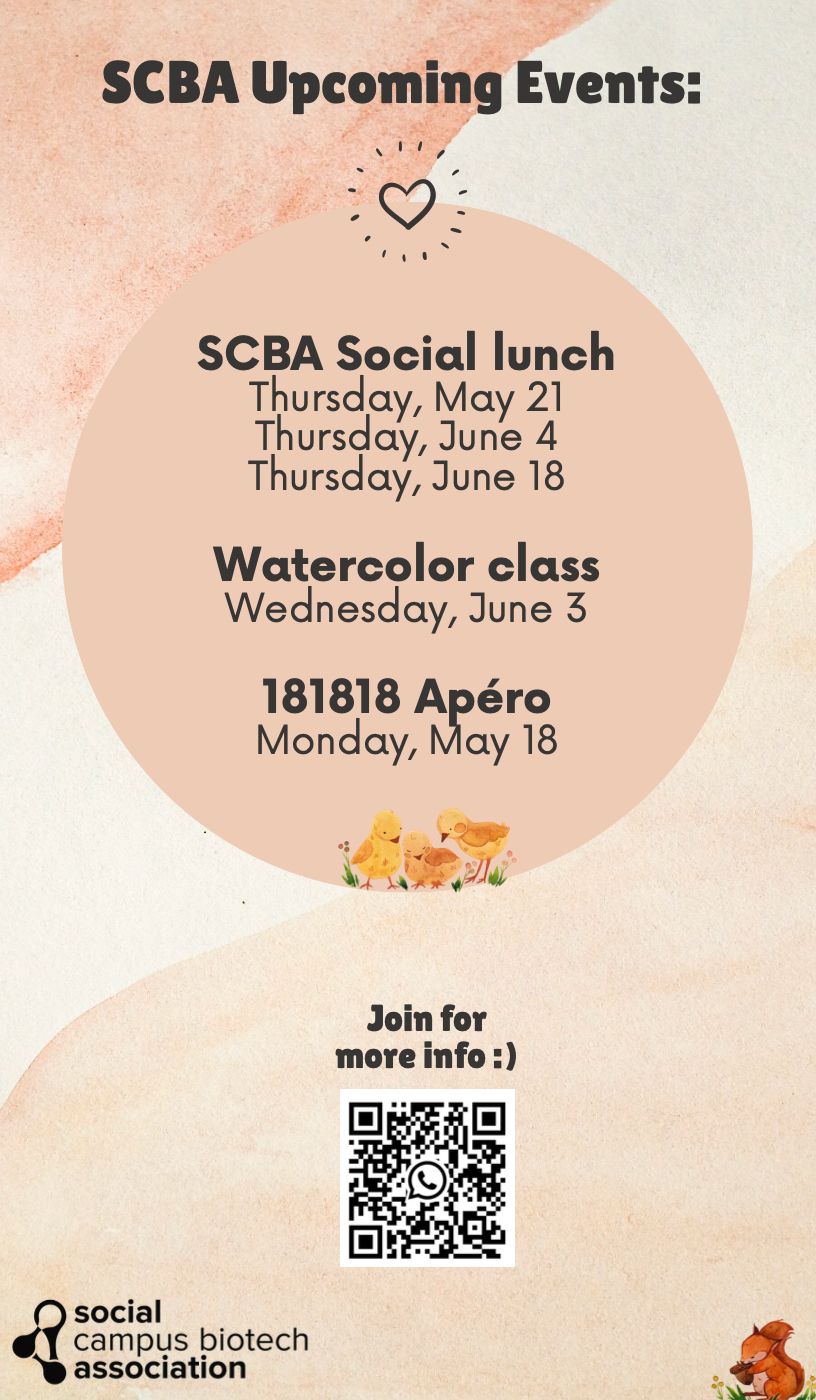 SCBA Spring events
